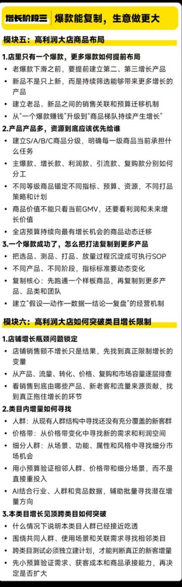 淘宝天猫高利润经营增长线下课，杭州3天九模块，从新品测款到控费比和跨类目复制 - 插图 4