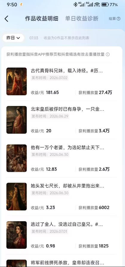 抖音AI历史漫画图文实操，半小时一条零成本出图，人物画风统一，靠伙伴计划日入300+ - 插图 3