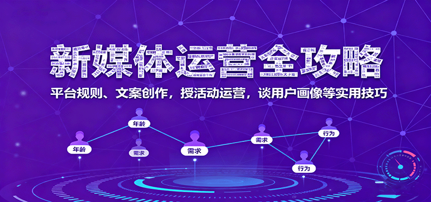 新媒体运营系统课，平台规则、文案标题、活动策划、社群裂变和用户画像实战拆解 - 缩略图