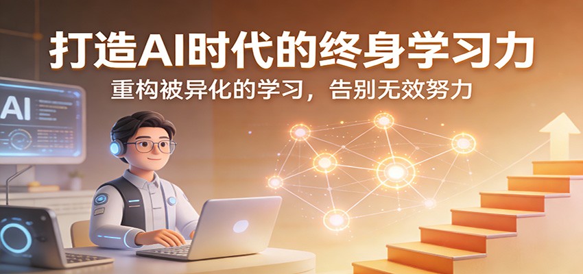 AI时代终身学习力认知课19讲，重构被异化的学习，告别无效努力 - 缩略图