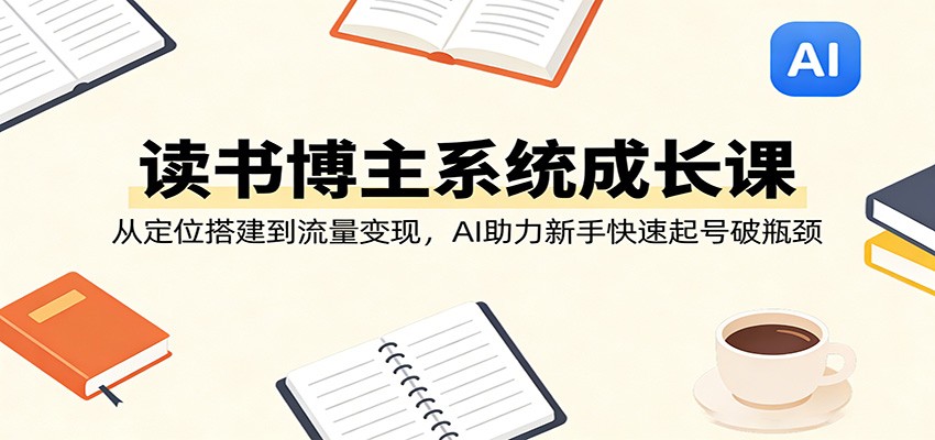 抖音读书博主从起号到变现，DeepSeek辅助爆款选题、图文创作和橱窗卖书 - 缩略图