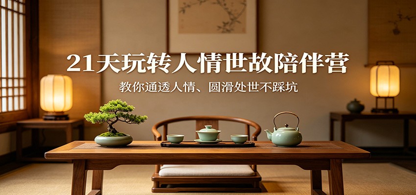 21天人情世故陪伴营，每天一篇讲透社交沟通和人情往来 - 缩略图