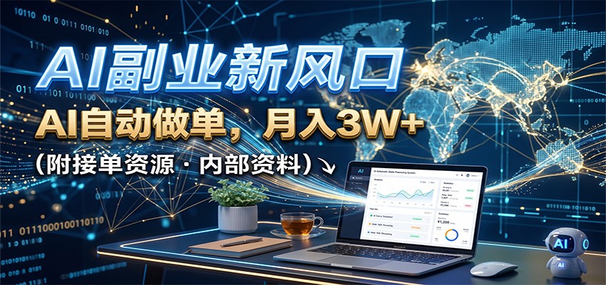AI做单变现全流程，PPT、简历、微课、商业文案都能接，全职月入2-3W附接单资源 - 缩略图