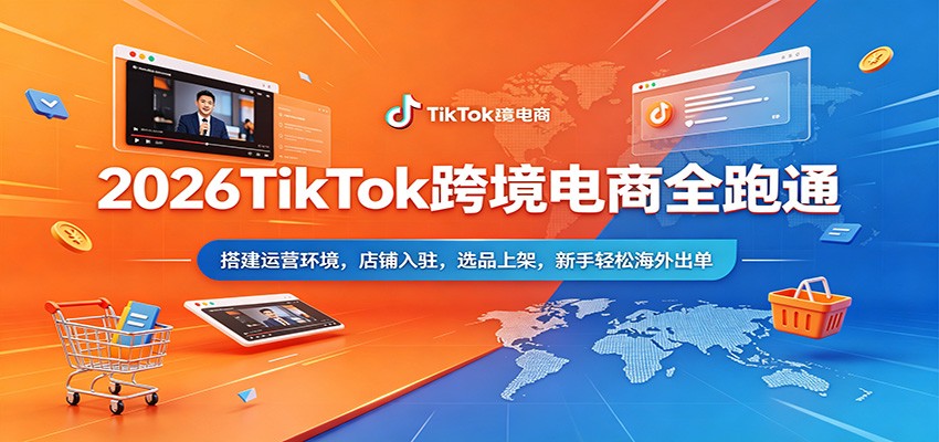 2026 TikTok东南亚跨境电商新手全流程，环境搭建、店铺入驻、选品上架到出单发货 - 缩略图