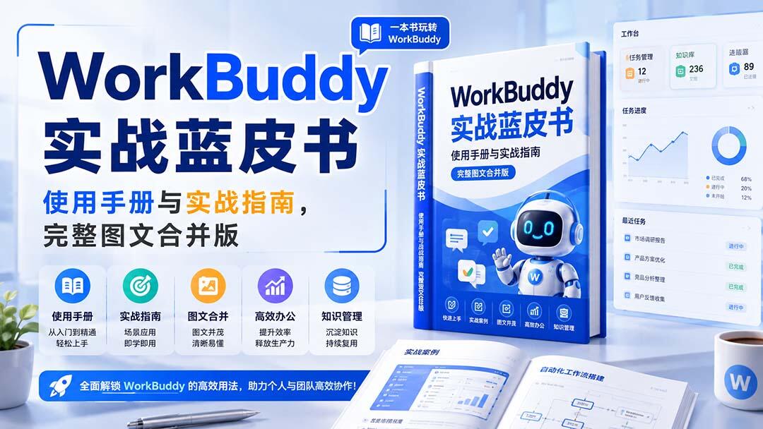 WorkBuddy实战蓝皮书，从下载安装到多Agent团队的中文使用手册与案例指南 - 缩略图