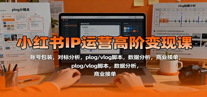 小红书IP运营高阶课,账号包装、爆款脚本、AI文案到商业接单变现 - 缩略图