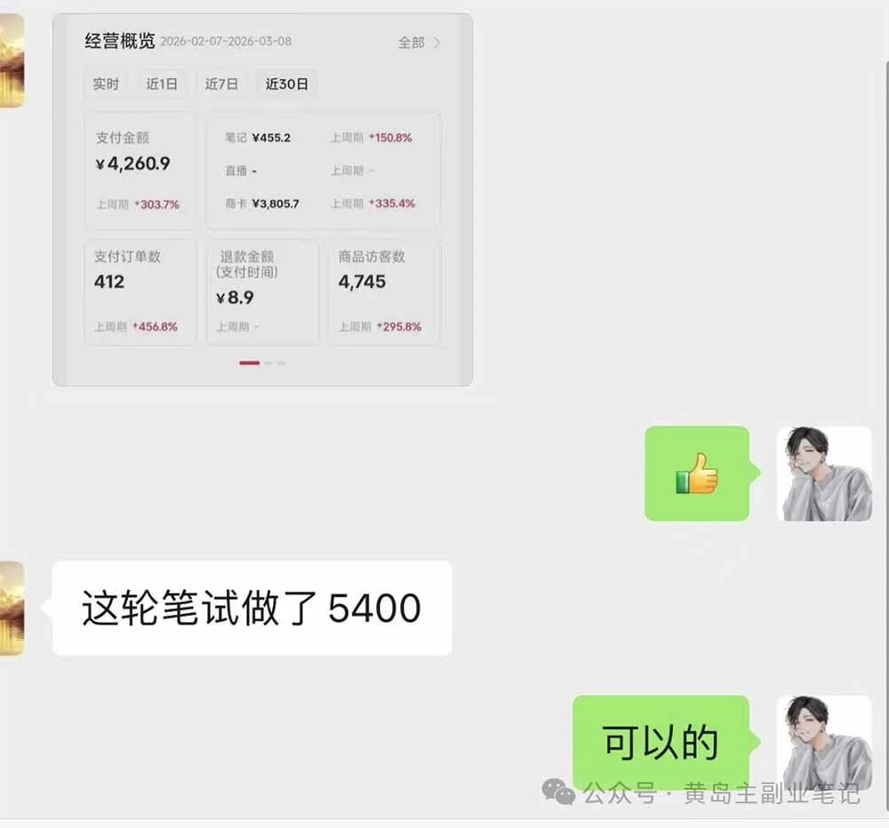 学员单月变现反馈截图
