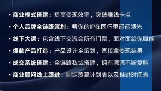 个人IP全域商业变现实战课课程封面