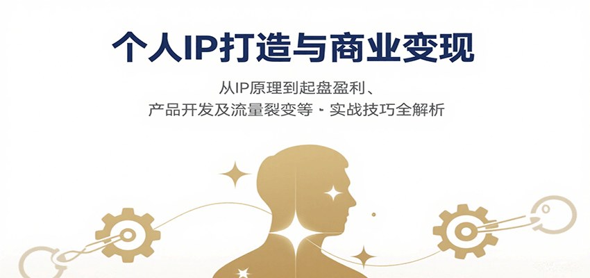 个人IP商业全攻略，从围观群起盘到高客单产品开发与流量裂变实战拆解 - 缩略图