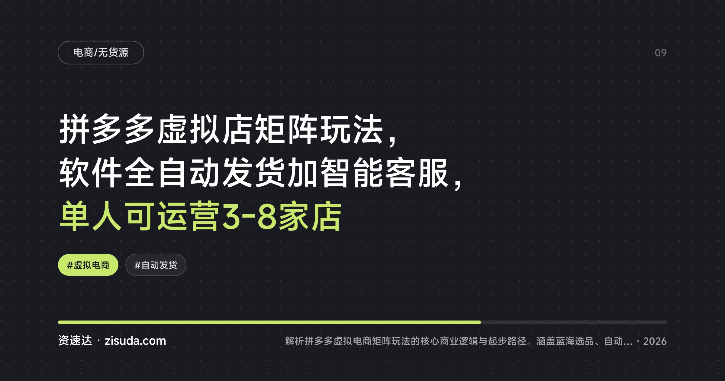 拼多多虚拟店矩阵玩法，软件全自动发货加智能客服，单人可运营3-8家店 - 缩略图