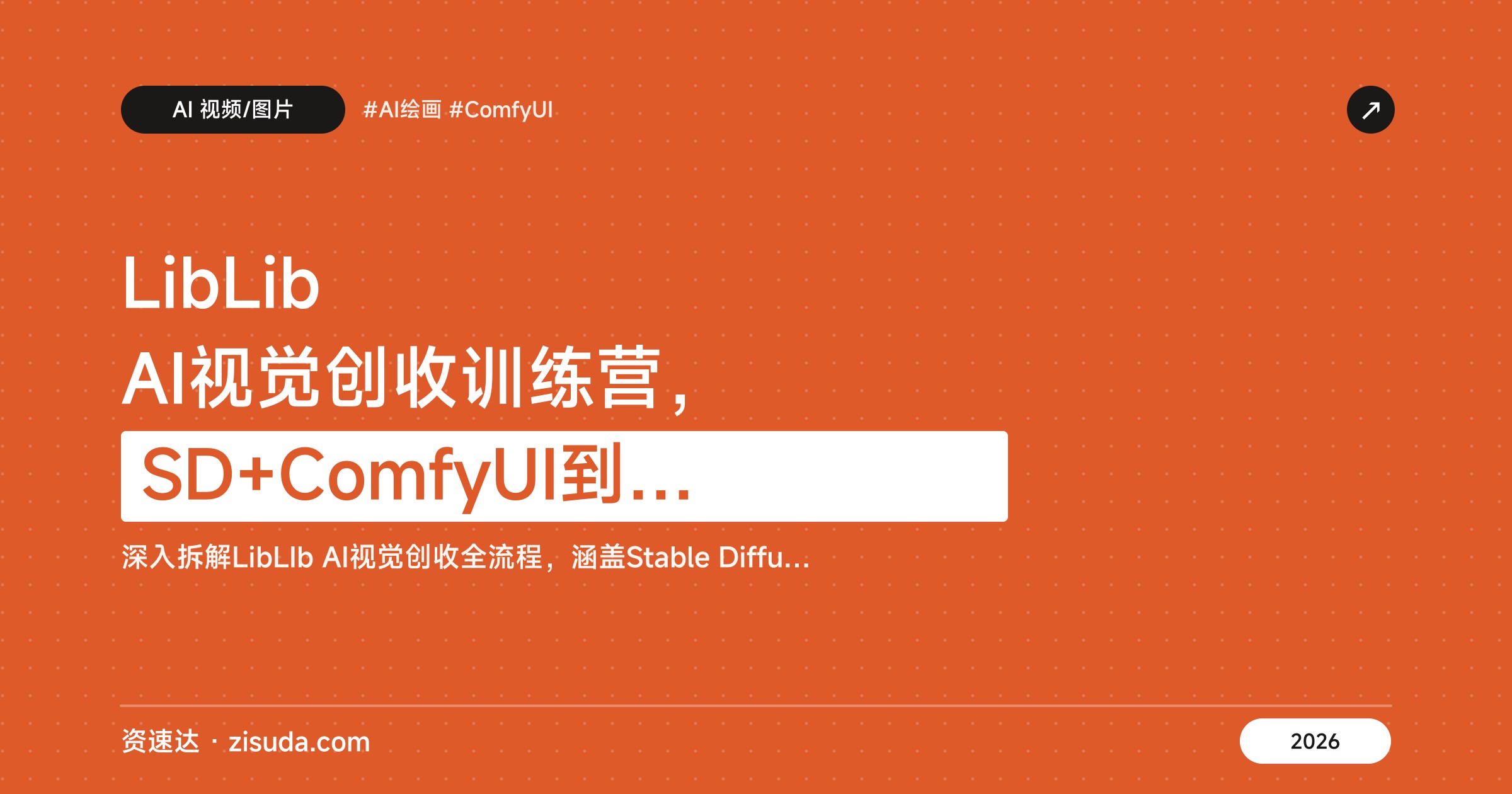 LibLib AI视觉创收训练营，SD+ComfyUI到PS合成精修，电商海报和概念海报案例实操 - 缩略图
